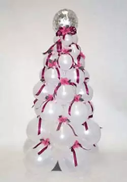 arbol de navidad decoracion con globos