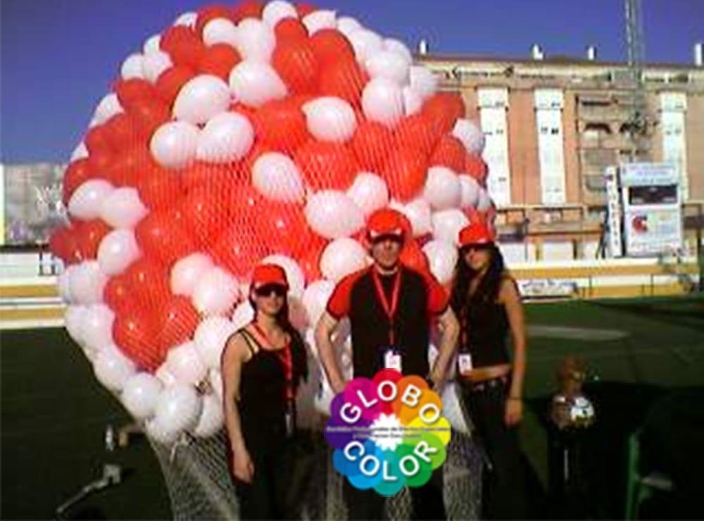Suelta globos mitin politico